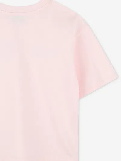 Marc Jacobs Girls Diamante Logo T-shirt In Pink