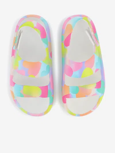 Billieblush Girls Heart Print Sandals In Multi