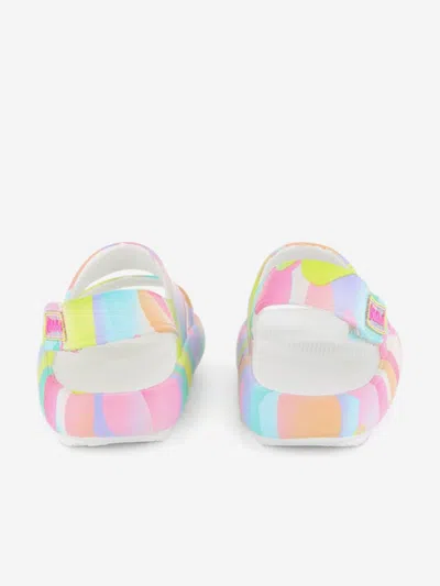 Billieblush Girls Heart Print Sandals In Multi