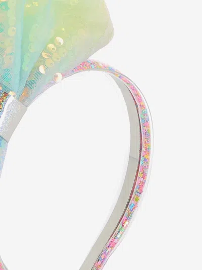 Billieblush Girls Sequin Bow Headband In Multi
