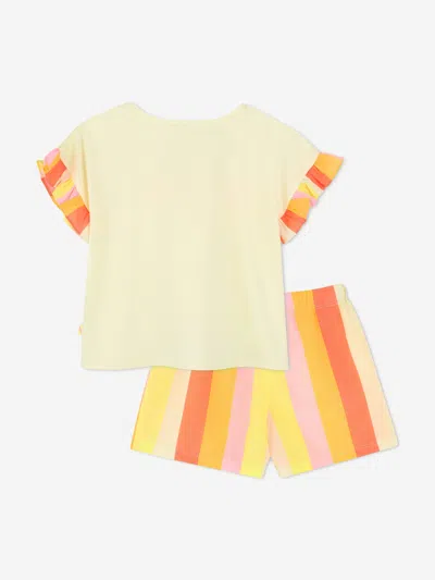 Billieblush Sun T-shirt And Shorts Set In Yellow