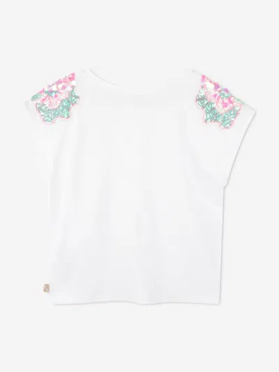 Billieblush Sequin-embellished T-shirt In White