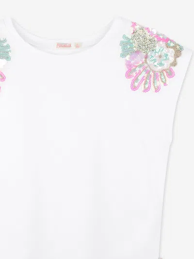 Billieblush Sequin-embellished T-shirt In White