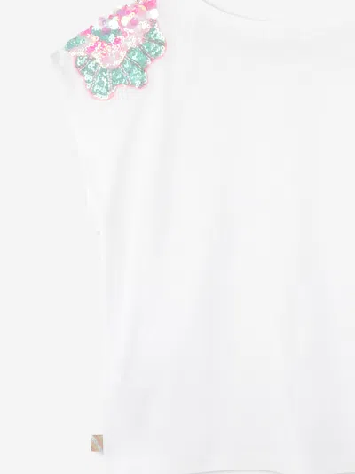 Billieblush Sequin-embellished T-shirt In White