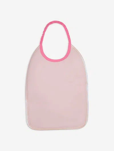 Billieblush Baby Girls Iridescent Quilted Bib In Pink