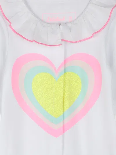 Billieblush Baby Girls Heart Babygrow In Blue
