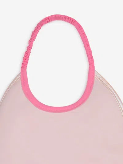 Billieblush Baby Girls Iridescent Quilted Bib In Pink