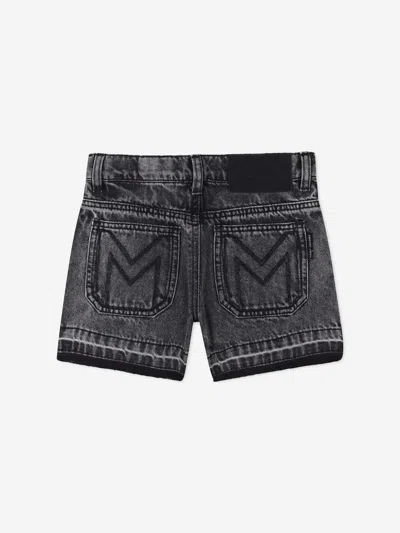 Marc Jacobs Diamanté Daisy Denim Shorts In Black
