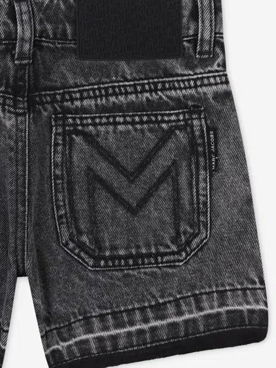 Marc Jacobs Diamanté Daisy Denim Shorts In Black