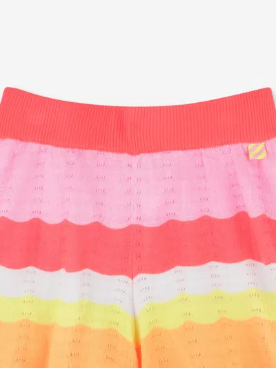 Billieblush Girls Knitted Striped Shorts In Multi