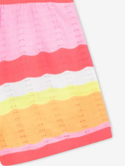 Billieblush Girls Knitted Striped Shorts In Multi
