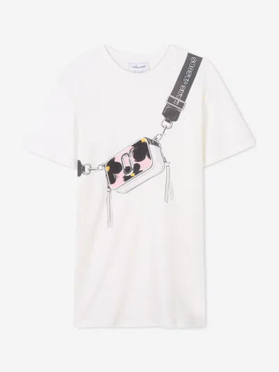 Marc Jacobs Snapshot T-shirt Dress In White