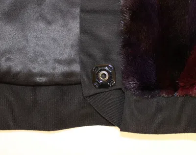 Dolce & Gabbana Purple Mink Fur Scarf Foulard Neck Wrap In Purple