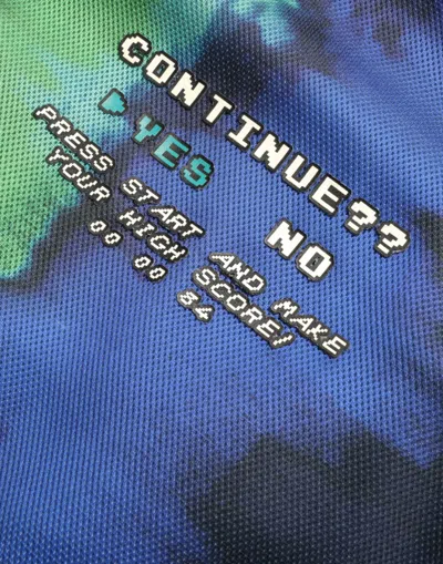 Dolce & Gabbana Multicolor Logo Crewneck Pullover Sweater In Blue