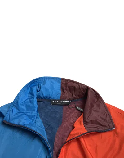 Dolce & Gabbana Multicolor Color Windbreaker Jacket In Multi
