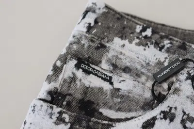 Dolce & Gabbana Multicolor Tie Dye Denim Men's Extravaganza In Black