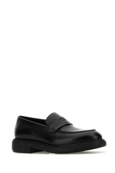 Ferragamo Loafers In Black
