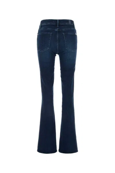 7 For All Mankind Denim Flared Trousers La Jolla