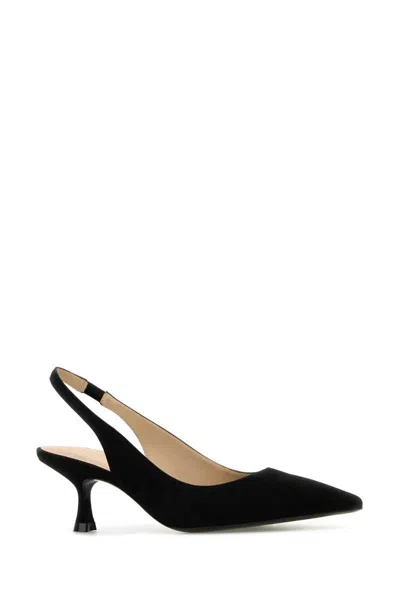 Stuart Weitzman Stuart 60mm Slingback Pointed-toe Pumps In Black