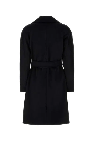 Max Mara Pauline Coats And Trench Coats Black In Black