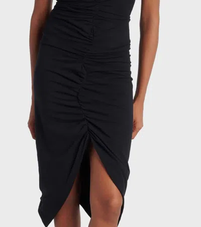 Vivienne Westwood Black Midi Pulling Dress In Schwarz