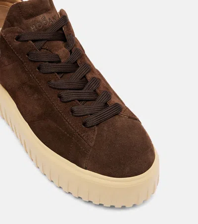 H-STRIPES绒面革厚底运动鞋