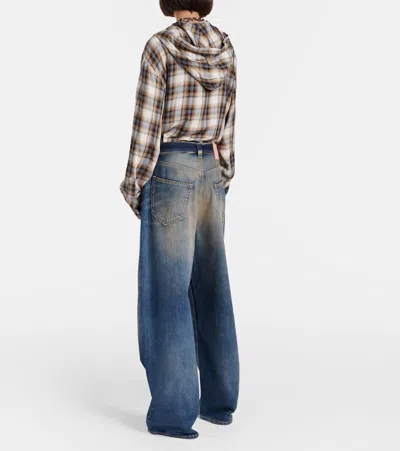 Acne Studios 2023 Rocka Low Waist Wide Jeans In Blue