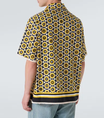 Valentino Bowling Shirt With Bulles Royales Print In Multi