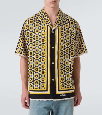 Valentino Bowling Shirt With Bulles Royales Print In Multi