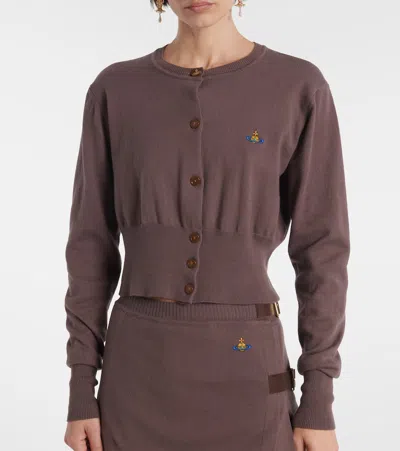Vivienne Westwood Cardigan "bea" In Brown