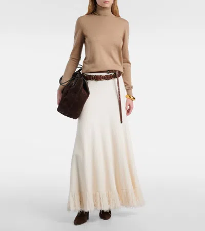 Ralph Lauren Turtleneck Cashmere Sweater In Brown