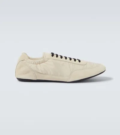 Prada Collapse Lace-up Sneakers In Neutral