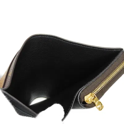 Pre-owned Louis Vuitton Black Brown Marron Monogram Reverse Noir Monogram Reverse Leather Wallet (bi-fold) (pr