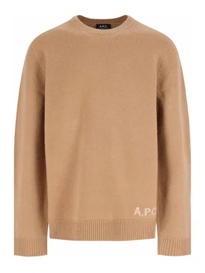 Apc A.p.c. Edward Sweater In Neutral