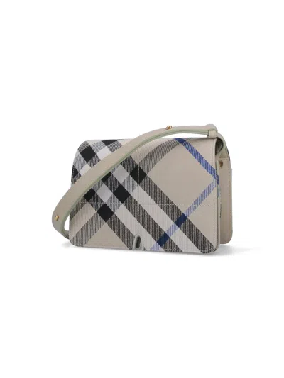 Burberry Adjustable Checkered Pattern Shoulder Bag