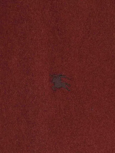 Burberry 'ekd' Cashmere Cardigan In Red