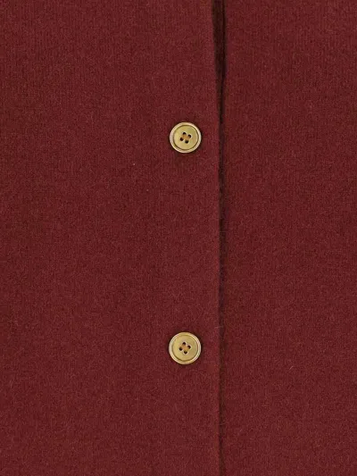 Burberry 'ekd' Cashmere Cardigan In Red