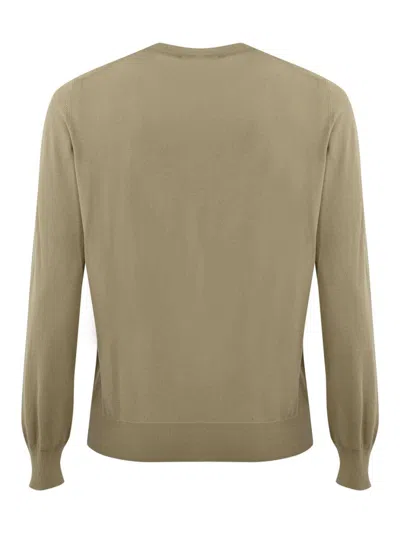 Fay Pullover Sweater In Cotton In Green