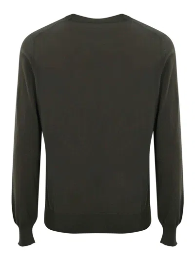 Fay Pullover Sweater In Cotton In Gray