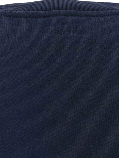 Frame Ritz Crew Neck Sweatshirt In Blue