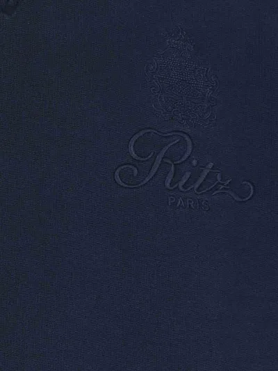 Frame Ritz Crew Neck Sweatshirt In Blue