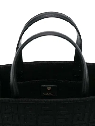 Givenchy Structured Black Mini G-tote Bag With Embroidered Monogram