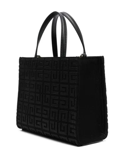 Givenchy Structured Black Mini G-tote Bag With Embroidered Monogram