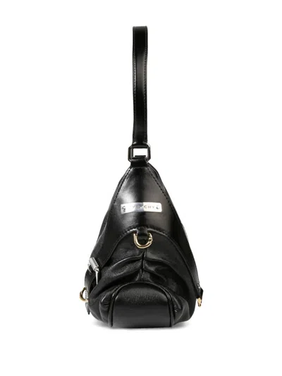 Givenchy Strap Buckle D-ring Shoulder Bag In Black