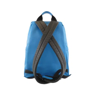Pre-owned Louis Vuitton Blue Taigarama Leather Backpack ()