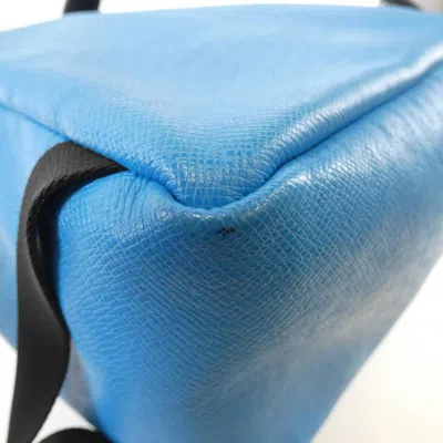 Pre-owned Louis Vuitton Blue Taigarama Leather Backpack ()