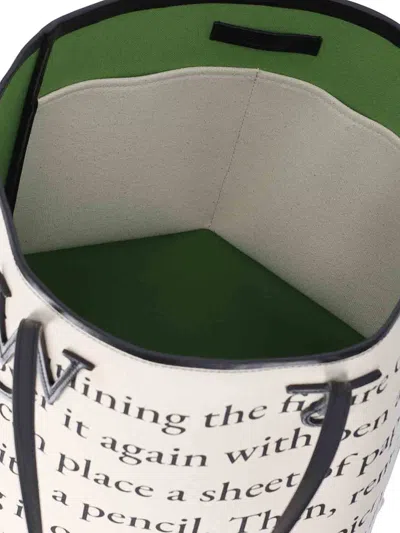 Jw Anderson J. W. Anderson Structured Tote Bag With Contrasting Black Trim