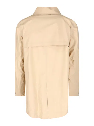 K-way Three-layer Poplin Coat In Brown