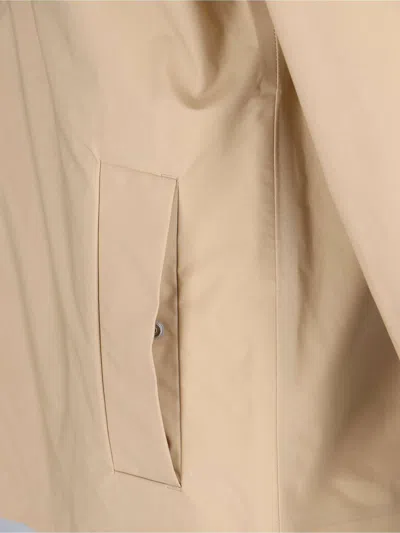 K-way Collared Three-layer Waterproof Jacket In Neutral