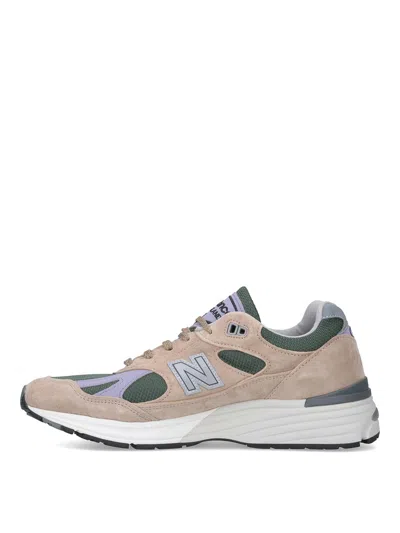 New Balance Suede Blend Sneakers Mesh Panels In Neutral